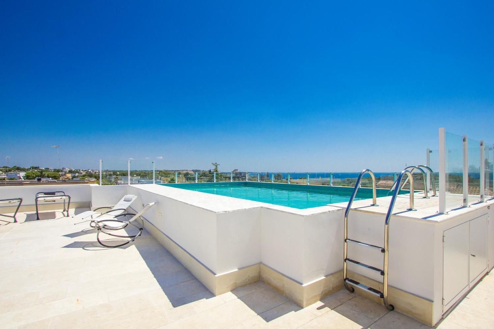 Aparthotel Residence Ludovica - Piscina Panoramica Vista Mare Санта-Мария-аль-Баньо Экстерьер фото